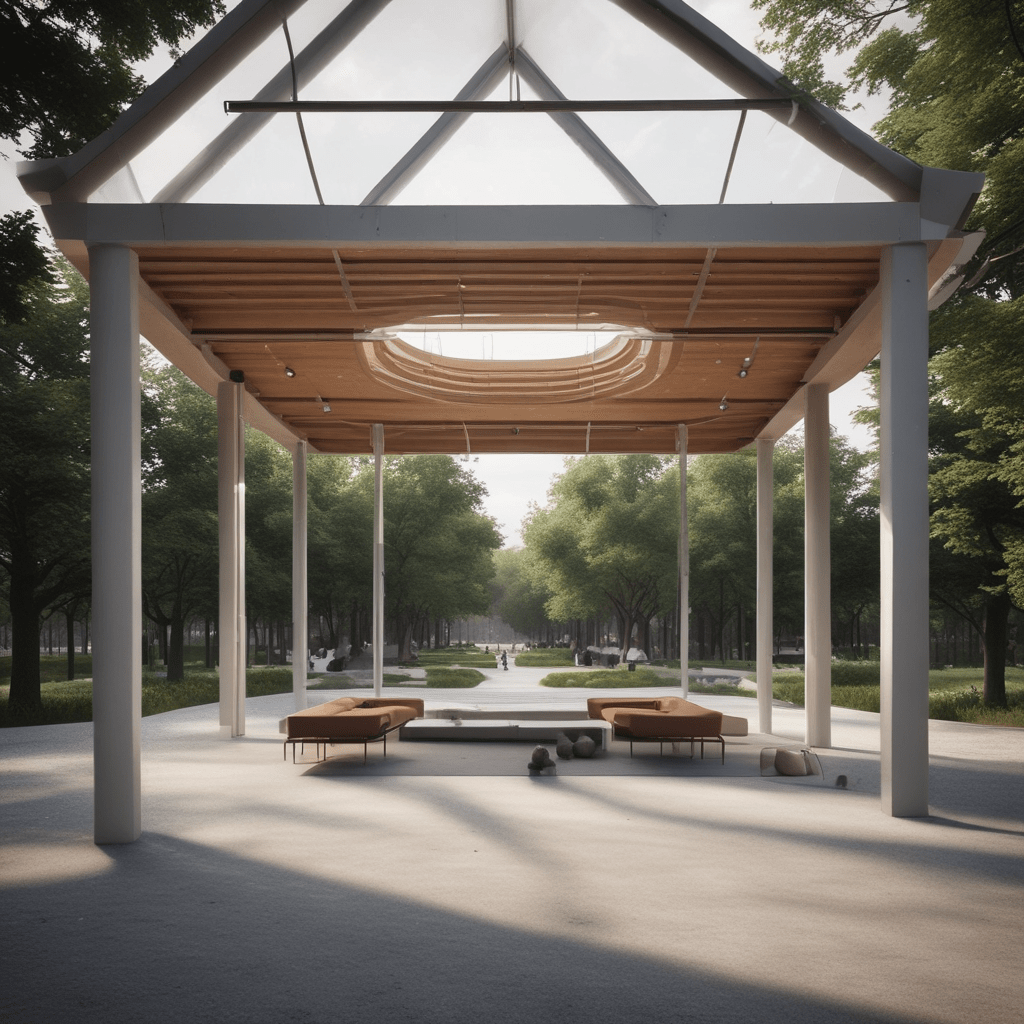 A small nice pavilion for an international Expo with CrXaI